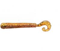 Твистер-червь MEREGA Hooky Tail (съедобная), р.65 мм, вес 1,5 г, цвет M16, креветка (уп.10 шт)