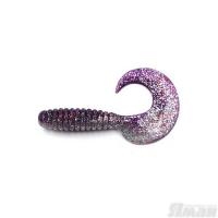 Твистер YAMAN Spiral, р.6 inch, цвет # 19 - Silver Violet (уп. 4 шт.)