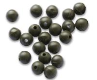 Бусина фидерная Namazu Soft Beads, PVC, d-5 мм, круглая, цв. темно-зеленый (20 шт.)