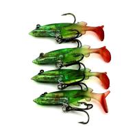 Виброхвост "SIWEIDA" Soft Lure 8см 3419051 щука col. 005 (4шт)