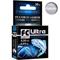 Леска "AQUA" FC Ultra Fluorocarbon 0.30 30м