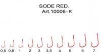 Крючок "FISH SEASON" Sode-ring №0.5 Red 10шт 10006-R005F