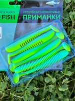 Виброхост Green Fish JIG MIX Awaruna 3,5" цв.02 (6 штук)