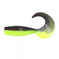 Твистер YAMAN PRO Spry Tail, р.3 inch, цвет #32 - Black Red Flake/Chartreuse (уп. 8 шт.)