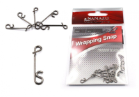 Безузловая застежка Namazu WRAPPING SNAP, цв. BN, р. XL, test-23 кг (уп.10 шт)