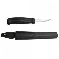 Нож Morakniv Wood Carving Basic, нержавеющая сталь, цвет рукоятки черный