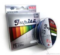 Шнур плетеный "Shii Saido" Jupita 8X, L-150 м, d-0,128 мм, test-5,44 кг, multicolor