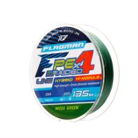 Леска плет. "FLAGMAN" PE Hybrid F4 0.26 135м 12.7кг Moss Green 26135-026