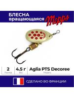 Блесна "MEPPS" Aglia Decoree PTS №2 Gold/Red 4.5 гр.