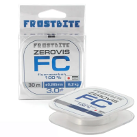 Флюорокарбон Frostbite ZeroVis FC, #3.0, L-30 м, d-0,285 мм, test-6,20 кг, прозрачный