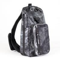 Сумка-рюкзак рыболовная "Yaman" Sling Shoulder Bag, 44х24х17 см, цв. серый камуфляж