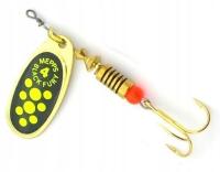 Блесна "MEPPS" Comet Black Fury №4 Jaune/Yellow G 8 гр.