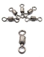 Вертлюг Namazu ROLLING RIBBED SWIVEL, латунь, цв. BN, р. 2/0, test-91 кг (уп.5 шт)