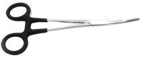 Зажим-корнцанг рыболовный "KAIDA" L-220 мм, прорезин. ручки, нерж. сталь