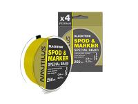 Шнур Nautilus Blacktron Spod & Marker d-0.16 9.1кг 20lb Fluo Yellow 250м