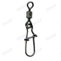 Вертлюг с застеж. Namazu ROLLING RIBBED SWIVEL WITH NICE SNAP, цв. BN, р. 12, 8 кг (10 шт.)