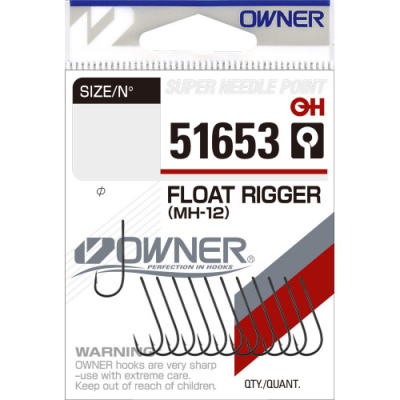 Крючок OWNER 51653 Float Rigger MH-12 BC №10 (12 шт.)