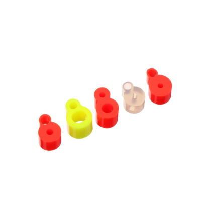 Набор силиконовых кембриков Пирс Мастер "Крепление сторожка" №2 D 2,1×1,4-3,5×2,2, цв. микс