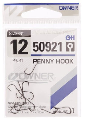 Крючок OWNER 50921 Penny Hook BC №12 (11 шт.)