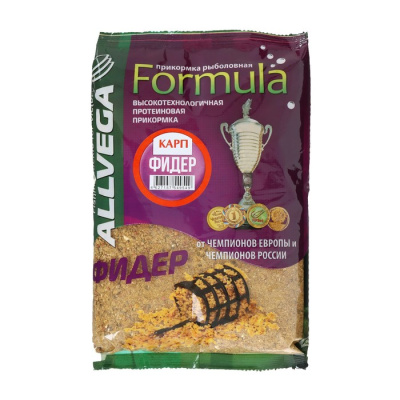 Прикормка "ALLVEGA" Formula Feeder Carp фидер карп (бисквит) 900 гр.