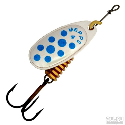 Блесна "MEPPS" Comet Decoree №4 S PTS Blue 8 гр.