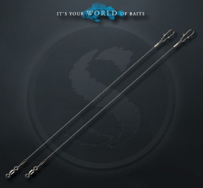 Поводок "SPRUT" Titanium Mono 20см 17кг 2шт