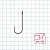 Крючок KOI "SINGLE SPOON LONG", размер 10 (INT), цвет BN (10 шт.)