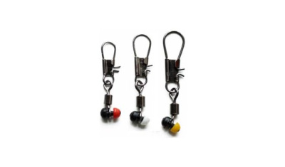 Застежка "FISH SEASON" с вертлюгом дв. пластик №S 4шт 5012-SF