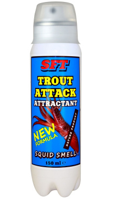 Аттрактант-спрей SFT Trout Attack с запахом кальмара