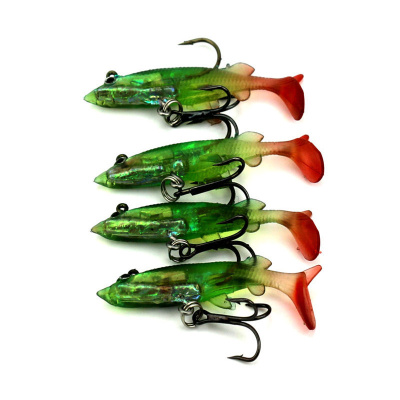 Виброхвост "SIWEIDA" Soft Lure 8см 3419051 щука col. 005 (4шт)