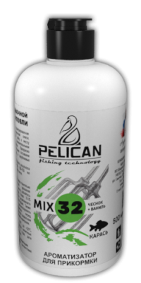 Ароматизатор "GreenFishing" Pelican Mix 32 Карась чеснок ваниль 500мл