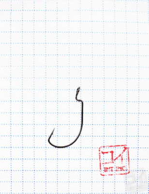 Крючок KOI "WIDE RANGE WORM", размер 8 (INT), цвет BN, офсетный (10 шт.)