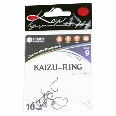 Крючок KOI "KAIZU-RING", размер 12 (INT)/6 (AS), цвет BN (10 шт.)