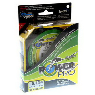 Леска плетеная Power Pro 135м желтая 0,13/8кг 