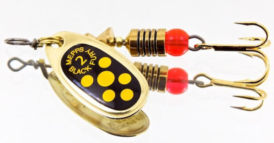 Блесна "MEPPS" Comet Black Fury №1 Yellow G 3,5 гр.