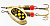 Блесна "MEPPS" Comet Black Fury №1 Yellow G 3,5 гр.