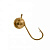 Мормышка вольфрам "LumiCom" Шар фигурный с ушком Ф5 золото