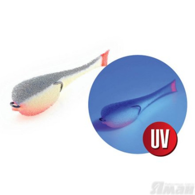 Поролоновая рыбка YAMAN на двойнике, р. 95 мм, цвет 18 UV (1 шт.)