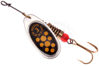 Блесна "MEPPS" Comet Black Fury №3 Jaune/Yellow S 6.5 гр.