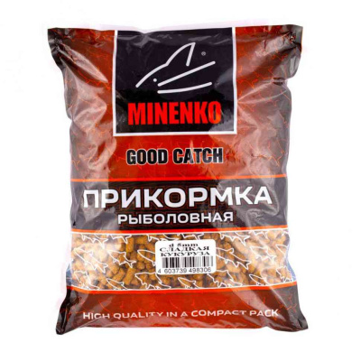 Прикормка MINENKO GOOD CATCH Гранулы 5мм, СЛАДКАЯ КУКУРУЗА, 700 гр.