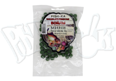 Бойлы "Fish.ka" мини чеснок  8-10мм 70 гр.