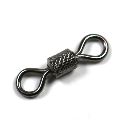 Вертлюг Namazu Pro ROLLING RIBBED SWIVEL, латунь, цв. Carbon, р. 10, test-4 кг (уп. 10 шт.)
