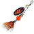 Блесна "MEPPS" Comet Black Fury Mouche №1 OR S 3.5г