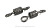Вертлюг Namazu Pro ROLLING RIBBED SWIVEL, латунь, цв. Carbon, р. 2, test-43 кг (уп. 10 шт.)