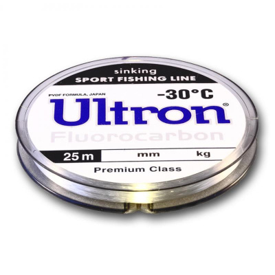 Леска ULTRON Fluorocarbon 0,45мм, 25м, 14,0кг