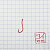 Крючок KOI "RYUSEN-RING-2BH", размер 12 (INT), цвет RED (10 шт.)