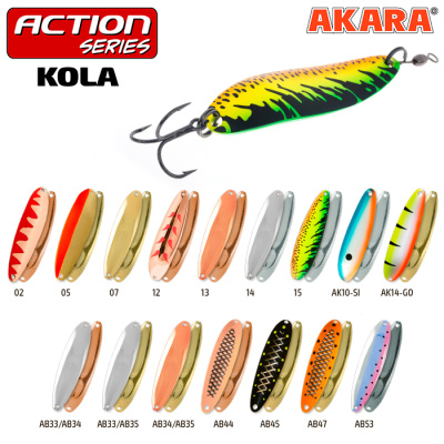 Блесна "Akara" Action Kola 70 12г колеб. 14