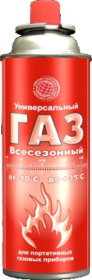 Газ д/портативн. газовых приборов "Continent Comfotr" всесезонный 400мл 520см3 65-179