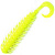 Твистер YAMAN Ruff, р.4 inch, цвет #02 - Chartreuse (уп. 5 шт.)