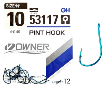 Крючок OWNER 53117 Pint Hook blue №10 (12 шт.)